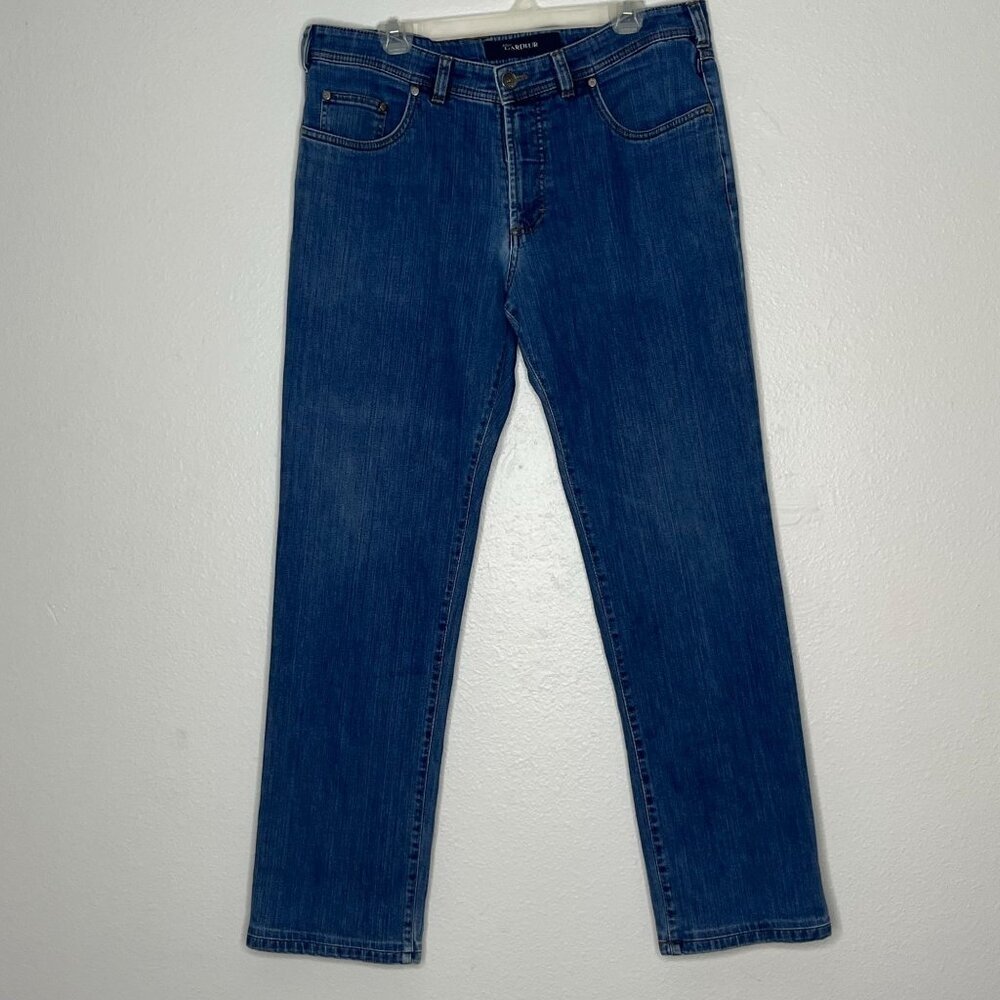 Artelier Gardeur Denim Nigel‎ 1 Regular Fit Medium Wash Jeans Size 36 x 34